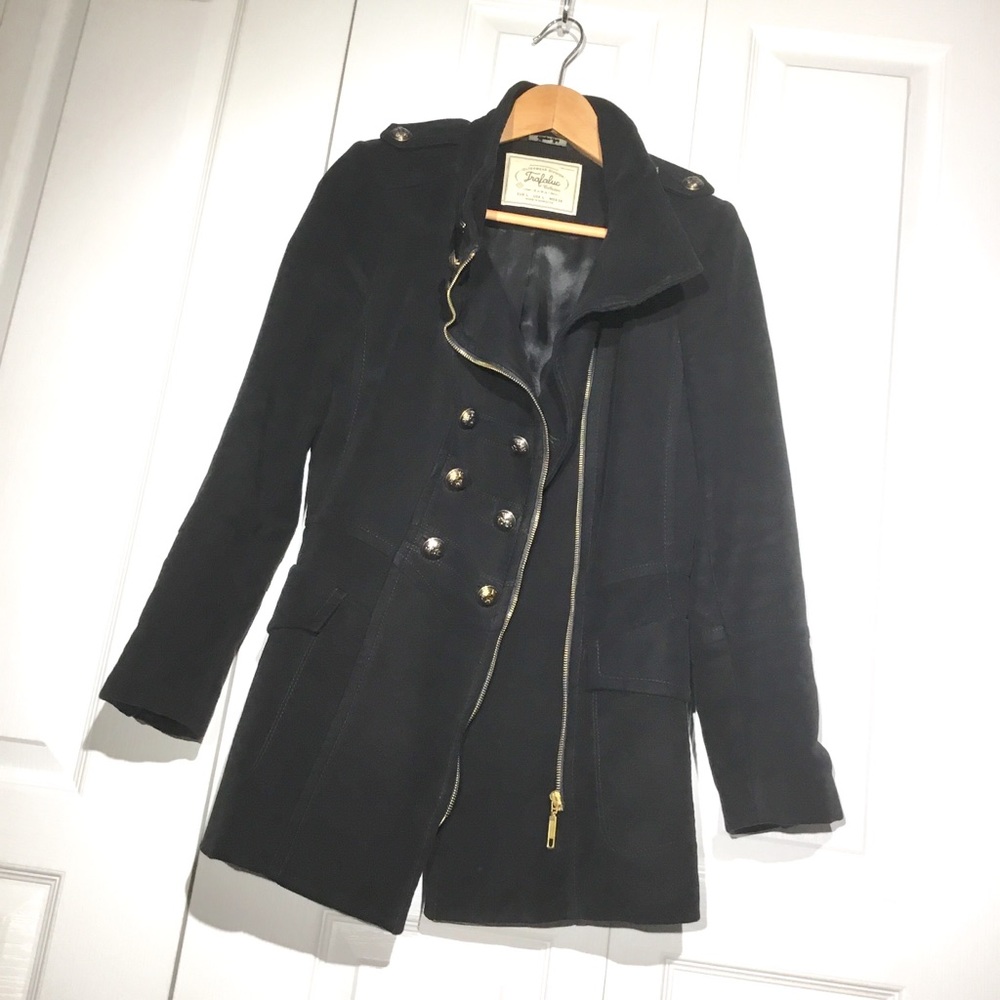 Zara black military jacket - Size L